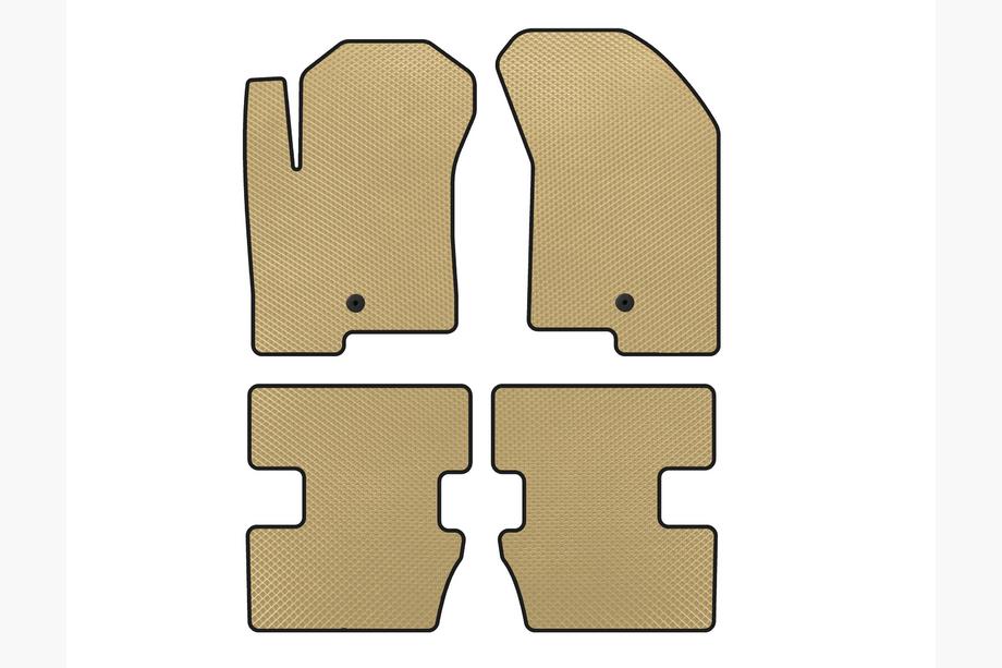 Jeep Compass 2006–2016 EVA-auton lattiamatot (2006-2011, Beige) Image
