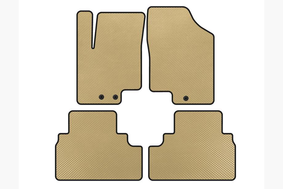 Kia Venga 2010–2019 EVA-lattiamatot (Beige) Image