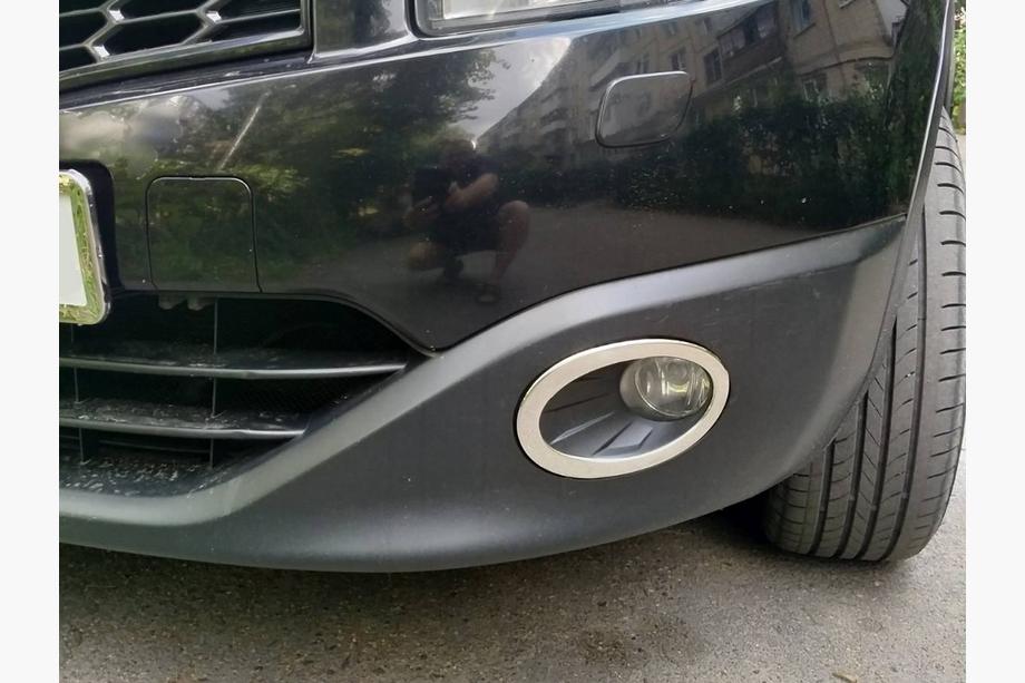 Nissan Qashqai 2010–2014 Sumuvalojen kromikehykset vain ulkopuolelle (2 kpl, ruostumaton teräs) Image