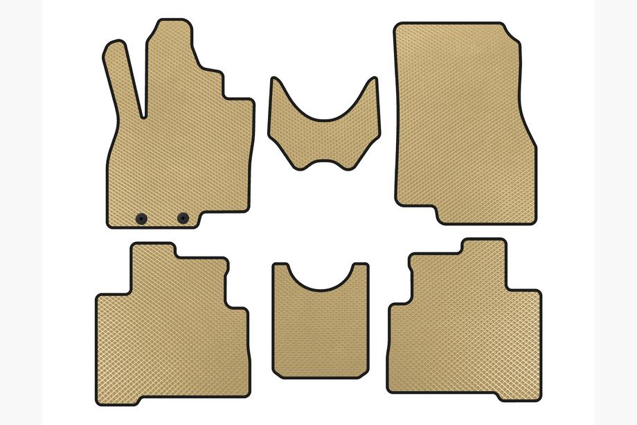 Mitsubishi Grandis 2003–2011 EVA-lattiamatot (2 riviä, beige) Image
