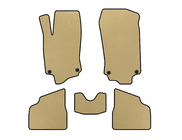 Opel Corsa C 2000–2006 EVA-lattiamatot (Beige) kuva 1