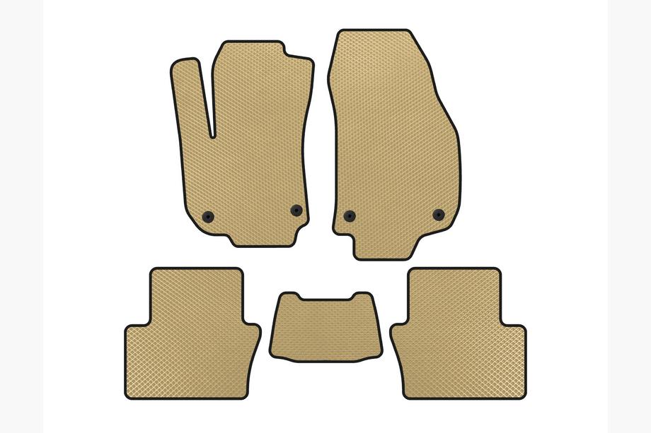 Opel Zafira B 2005–2011 EVA-lattiamatot (2 riviä, beige) Image
