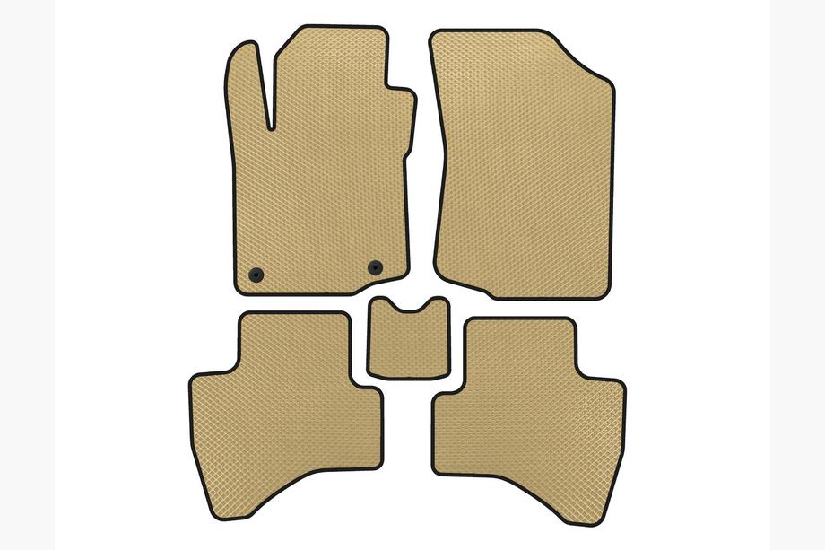 Peugeot 107 2005–2014 EVA-lattiamatot (HB, Beige) Image