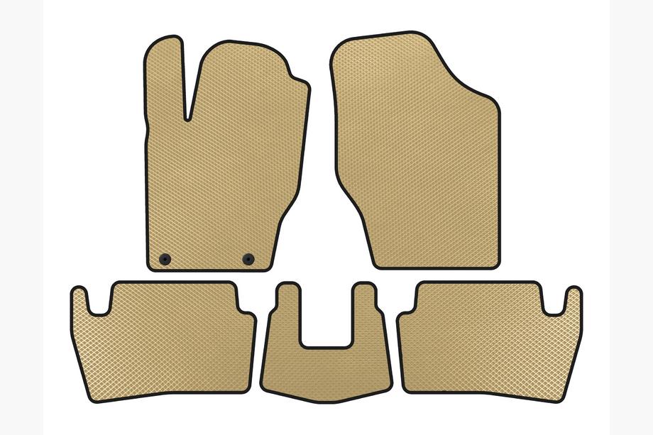 Peugeot 307 2001–2008 EVA-lattiamatot (2001-2005, HB, 5-ovinen, beige) Kuva 1