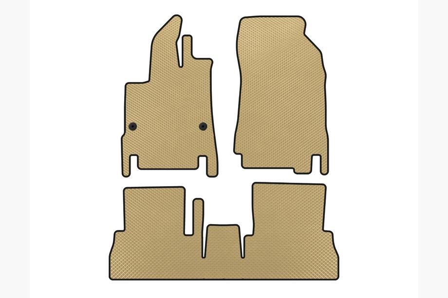 Peugeot Partner/Rifter 2019– EVA-auton lattiamatot (7-paikkainen/pitkä akseliväli, beige) Image