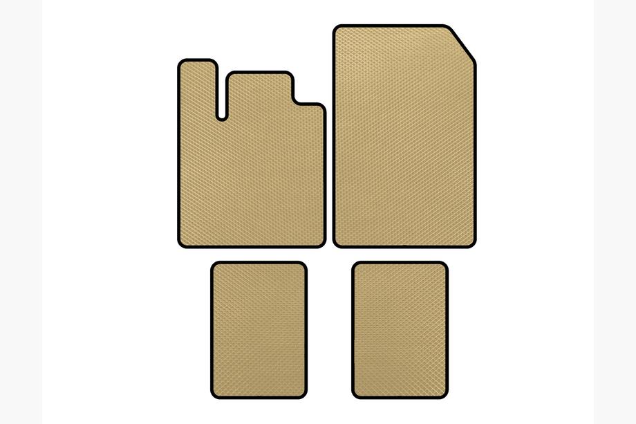 Renault Twingo 2007–2014 EVA-lattiamatot (Beige) Image