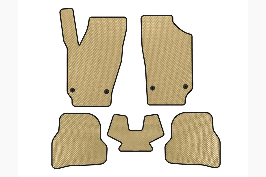 Seat Ibiza 2010–2017 EVA-lattiamatot (2010-2012, HB, 5-ovinen, beige) Image