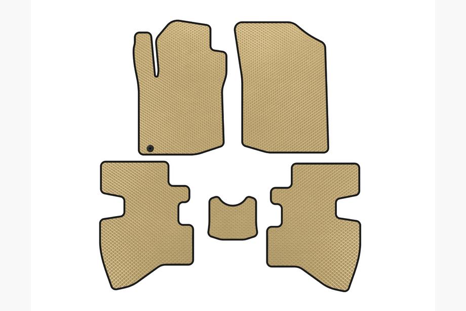 Toyota Aygo 2007–2014 EVA-mattosarja (2007-2009, HB, 3-ovinen, Beige) Image