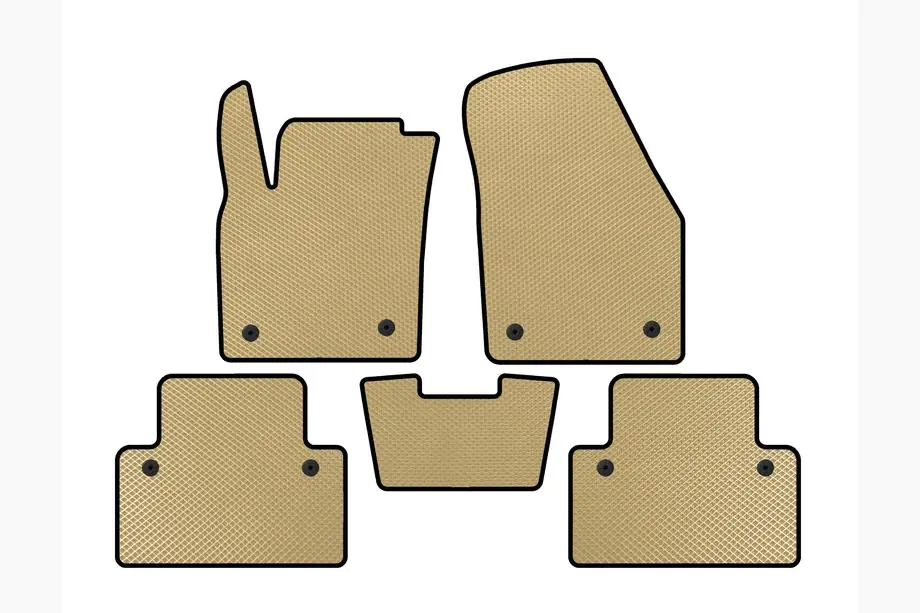 Volvo C30 2006–2012 EVA-lattiamatot (HB, 3-ovinen, beige) Image