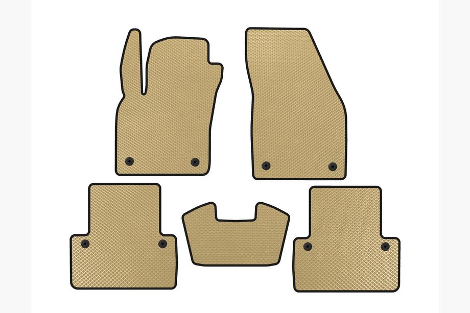 Volvo V50 2004–2012 EVA-lattiamatot (2007-2012, SW, Beige) Image