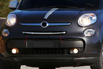Fiat 500/500L 2013–2022 Etusäleikön listat (popstar, ruostumaton teräs) kuva 8