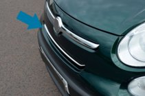 Fiat 500/500L 2013–2022 Etusäleikön listat (popstar, ruostumaton teräs) kuva 2