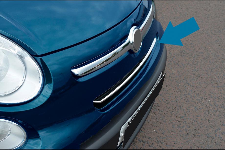 Fiat 500/500L 2013–2022 Säleikön listat (rockstar, ruostumaton teräs) Image