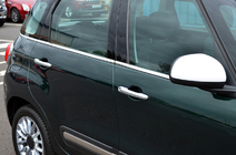 Fiat 500/500L 2013–2022 Ikkunalistat (6 kpl, ruostumaton teräs) kuva 1