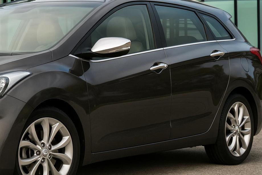 Hyundai I-30 2012–2017 Sivulasien kromilistat (SW, ruostumaton teräs) Image
