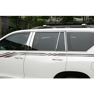 Ovipilarien kromilistat (8 kpl, ruostumaton teräs) Toyota Land Cruiser Prado 150 2009–2023 kuva 1
