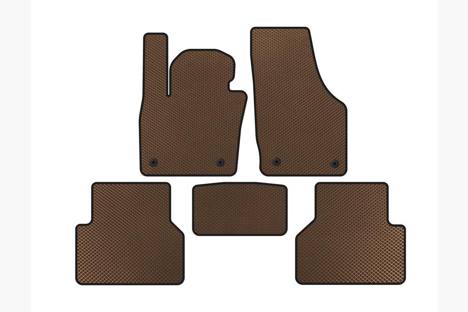 Audi Q3 2011–2019 EVA-auton matot (ruskea) Image