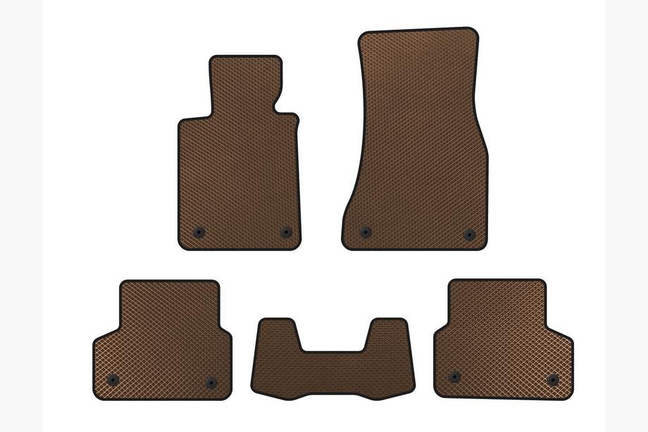 BMW 5-sarja G30/G31 2017–2023 EVA-lattiamatot (ruskeat) Image