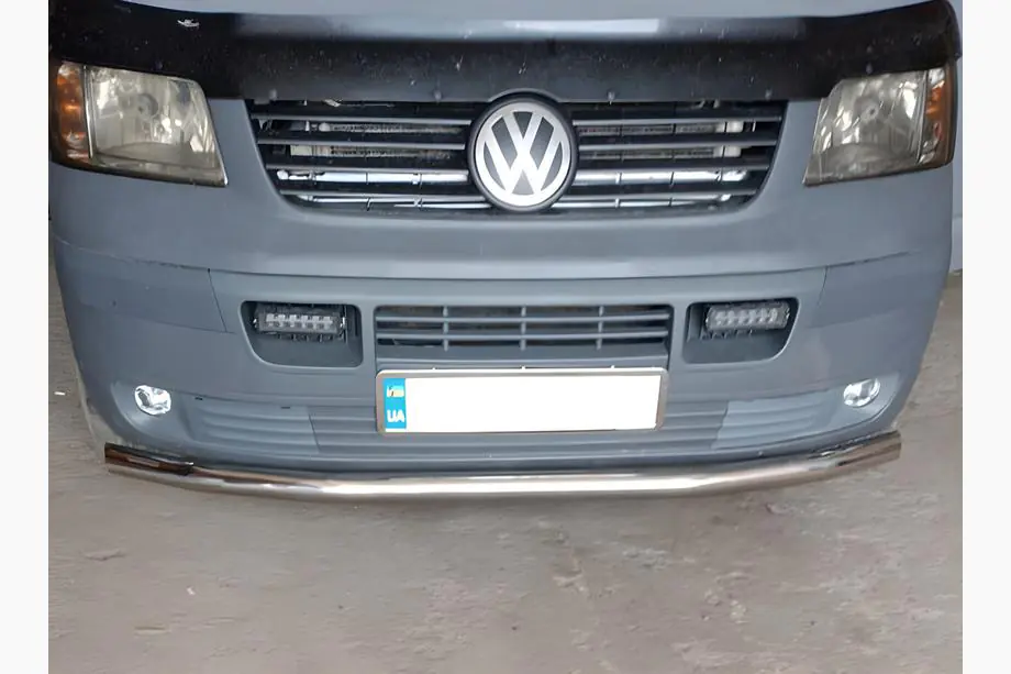Volkswagen T5 Caravelle 2004–2010 Yksiputkinen keulasuoja (ruostumaton teräs) Image