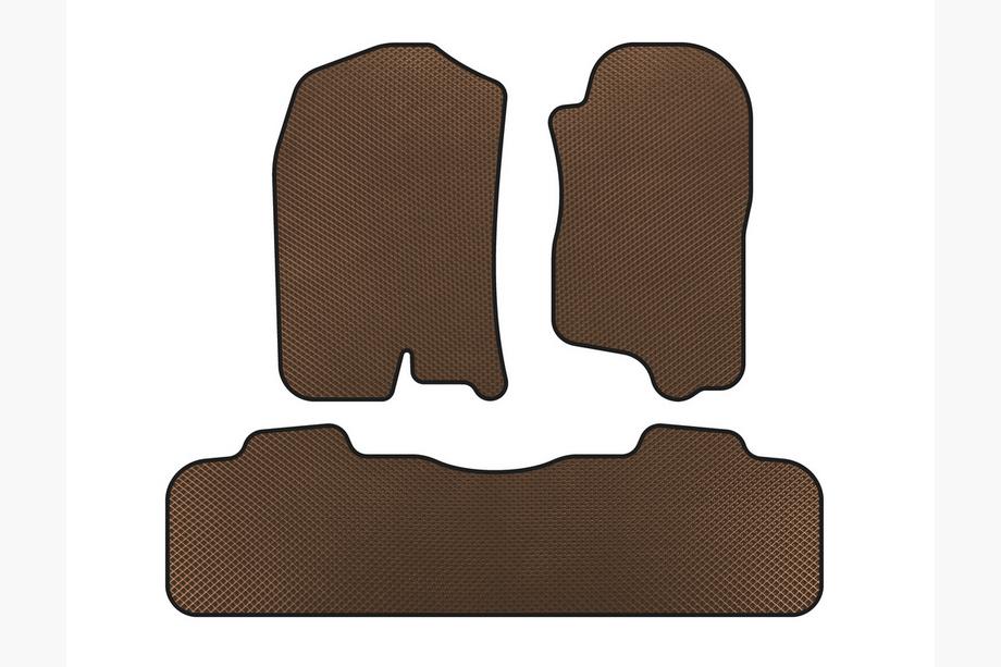 Chevrolet Tahoe 2007–2014 EVA-auton lattiamatot (2 riviä, 2007-2014, Ruskea) Image