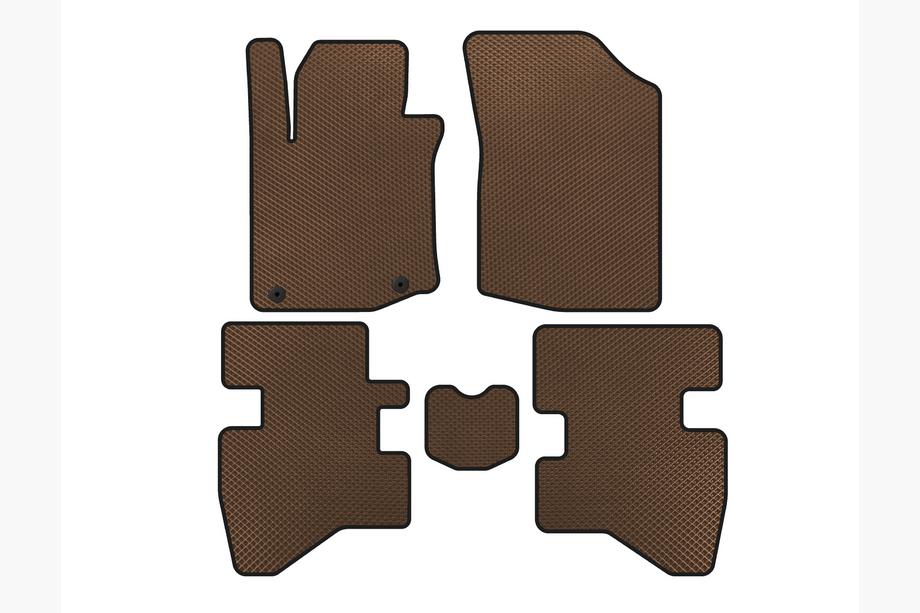 Citroen C-1 2005–2014 EVA-auton lattiamatot (HB, ruskea) Image