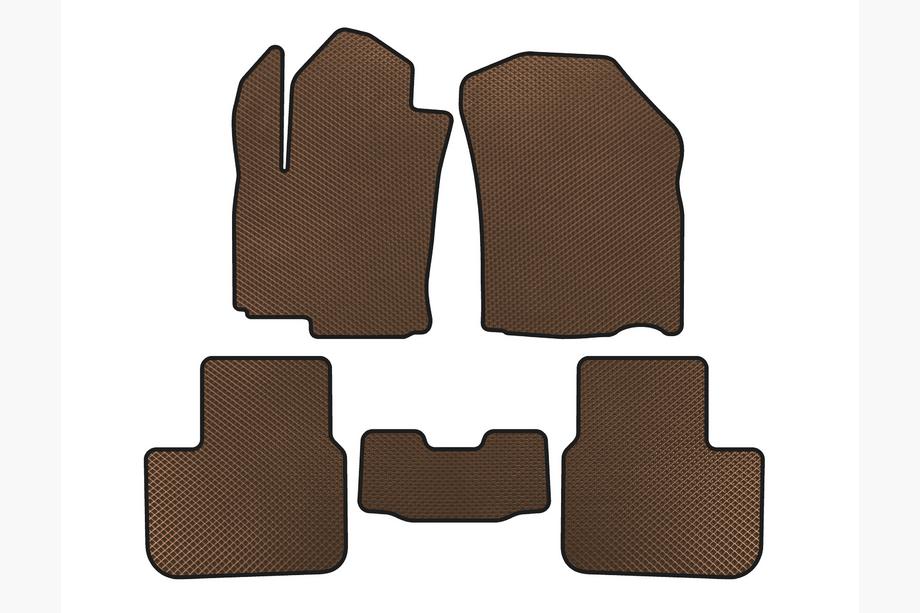 Fiat Sedici 2006–2014 EVA-auton lattiamatot (HB, ruskea) Image