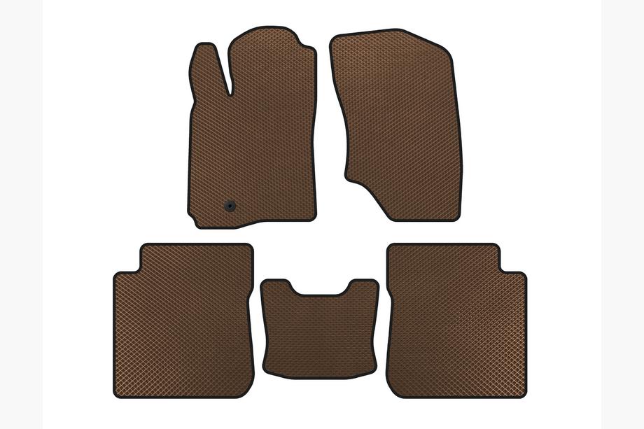 Mitsubishi Outlander 2001–2006 EVA-auton matot (ruskea) Image