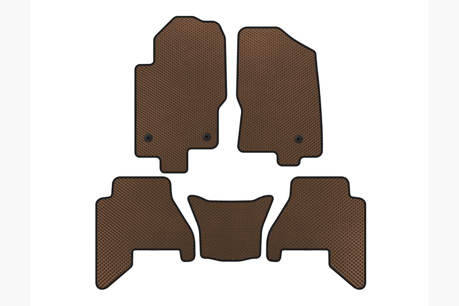 Nissan Pathfinder R51 2005–2014 EVA V2 lattiamatot (2 riviä, ruskea, 2010-2014) Image