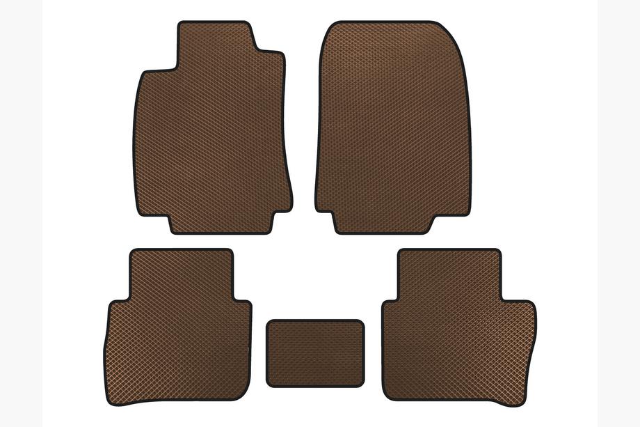 Nissan Tiida 2011–2014 EVA-auton lattiamatot (HB, ruskea) Image