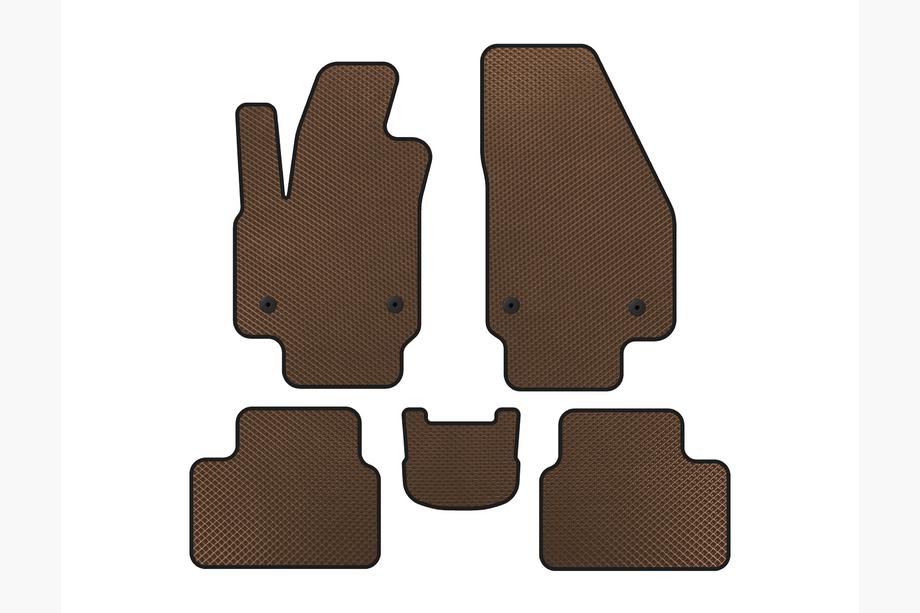 Opel Meriva 2010–2017 EVA-auton matot (ruskea) Image