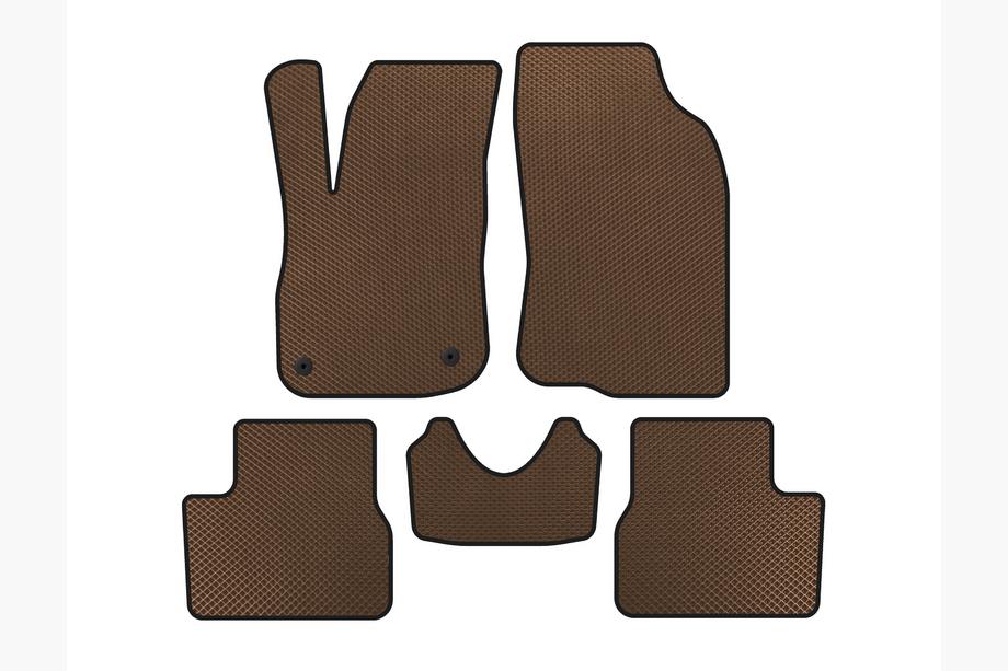 Peugeot 2008 2013–2019 EVA-auton matot (ruskea) Image
