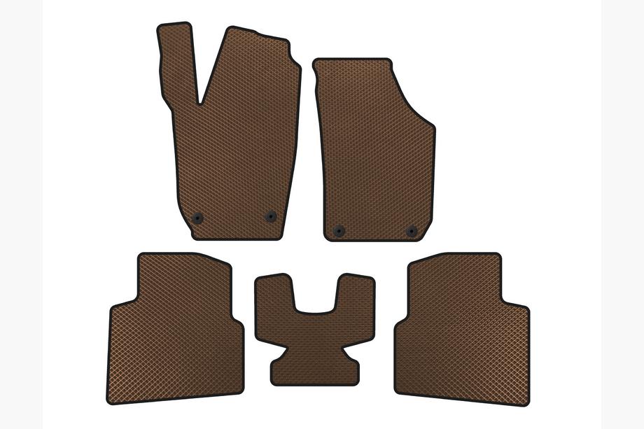 Skoda Roomster 2006–2015 EVA-auton matot (ruskea) Image