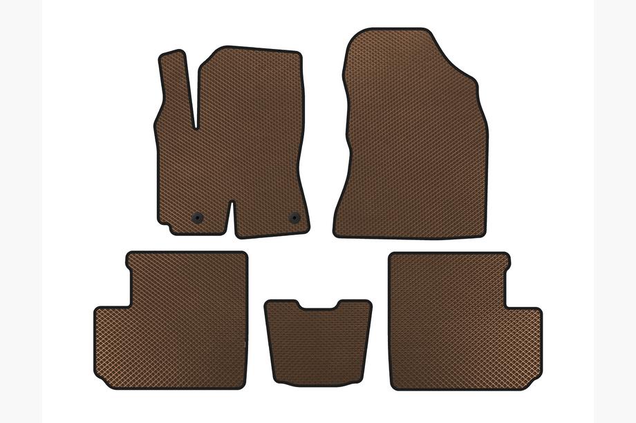 Toyota Rav 4 2001–2005 EVA-auton matot (ruskea) Kuva 1
