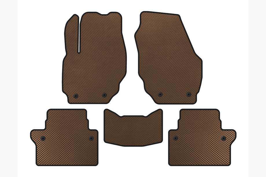 Volvo S80 2006–2016 EVA-auton matot (ruskea) Image