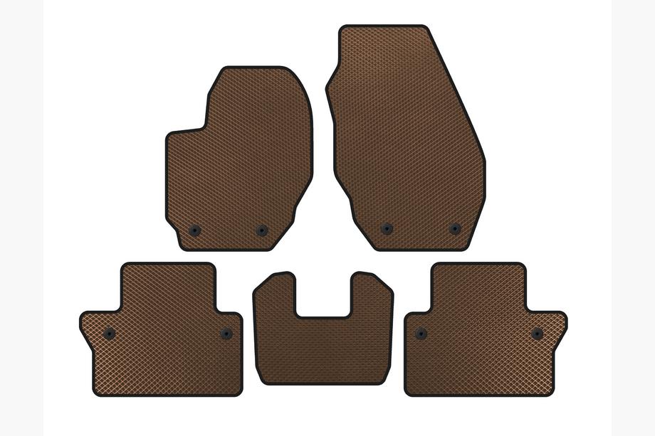Volvo V70 2007–2013 EVA-auton matot (ruskea) Image