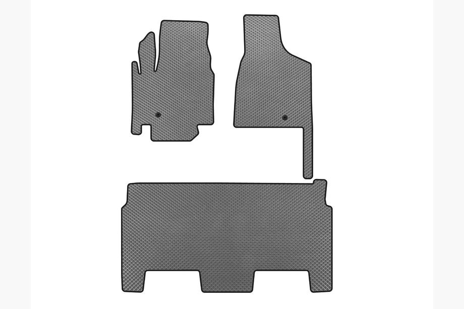 Dodge Grand Caravan V 2008–2020 EVA-lattiamatot (2008-2020, 2 riviä, 8-paikkainen/varustetaso SXT, harmaa) Image