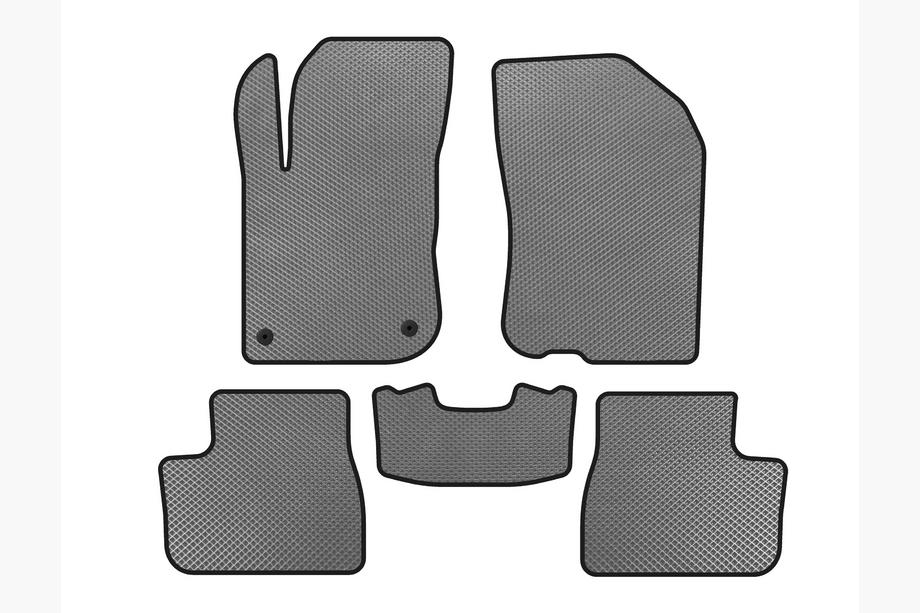 Peugeot 208 2012–2019 EVA-auton matot (harmaa) Image