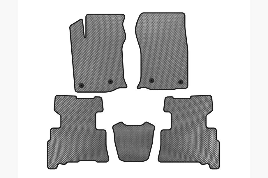 Toyota 4Runner 2009–2024 EVA-lattiamatot matkustamoon (2 riviä, 2014-2024, 7-paikkainen, harmaa) Image