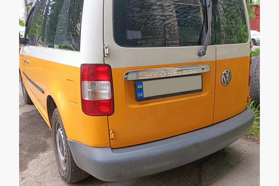 Volkswagen Caddy 2010–2015 Rekisterikilven ylälista (2-ovinen, ruostumaton teräs) Image