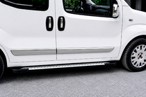 Opel Combo 2012–2018 Allmond Grey sivuportaat (2 kpl, alumiini) kuva 1