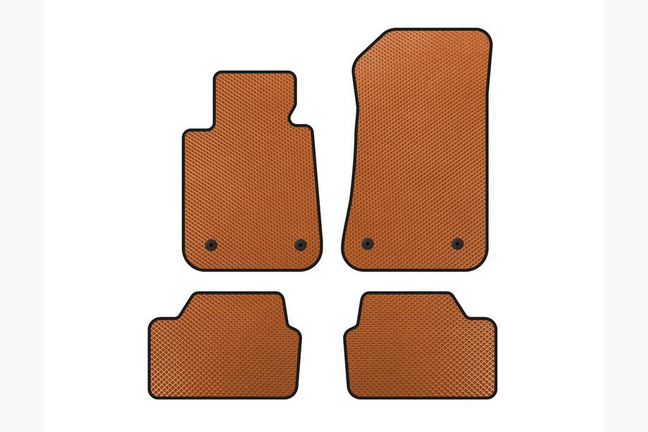 BMW 1-sarja E81/E82/E87/E88 2004–2011 EVA-lattiamatot (Oranssi) Image