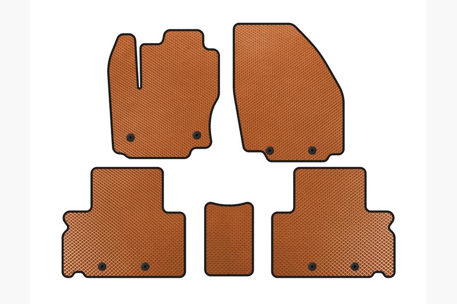 Ford S-Max 2007–2014 EVA-lattiamatot (Oranssi) Image
