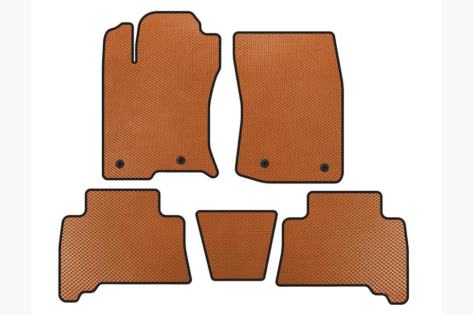 Toyota 4Runner 2009–2024 EVA-lattiamatot sisätiloihin (2009-2014, Oranssi) Image