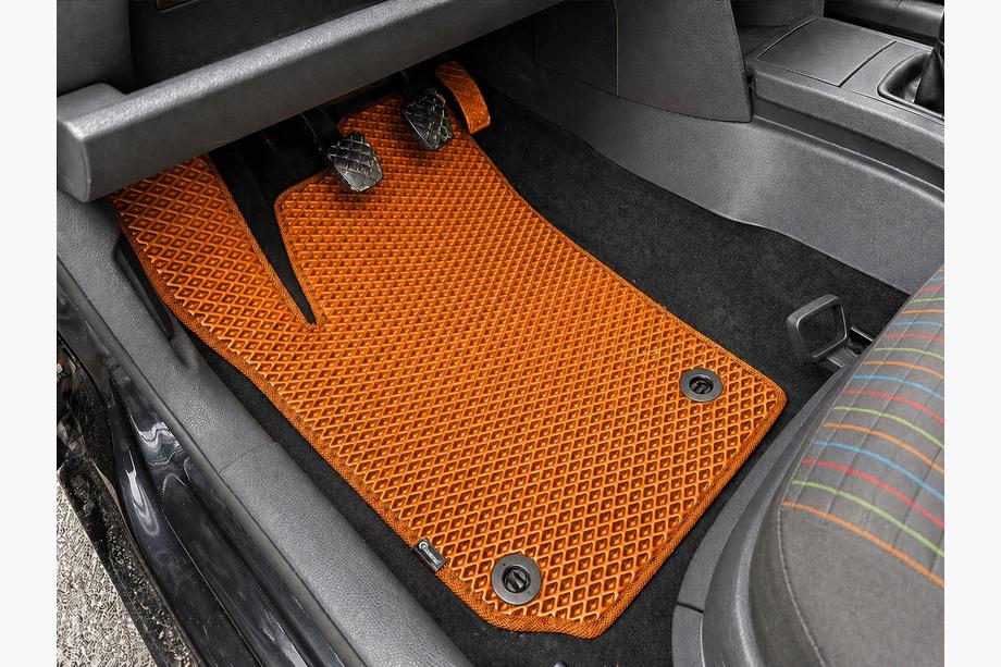 Volkswagen Polo 2001–2009 EVA-auton lattiamatot (HB, 3/5-ovinen, oranssi) Image