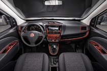 Fiat Doblo II 2010–2022 Kojelaudan suojat (2010-2015) Hiilikuitu kuva 1