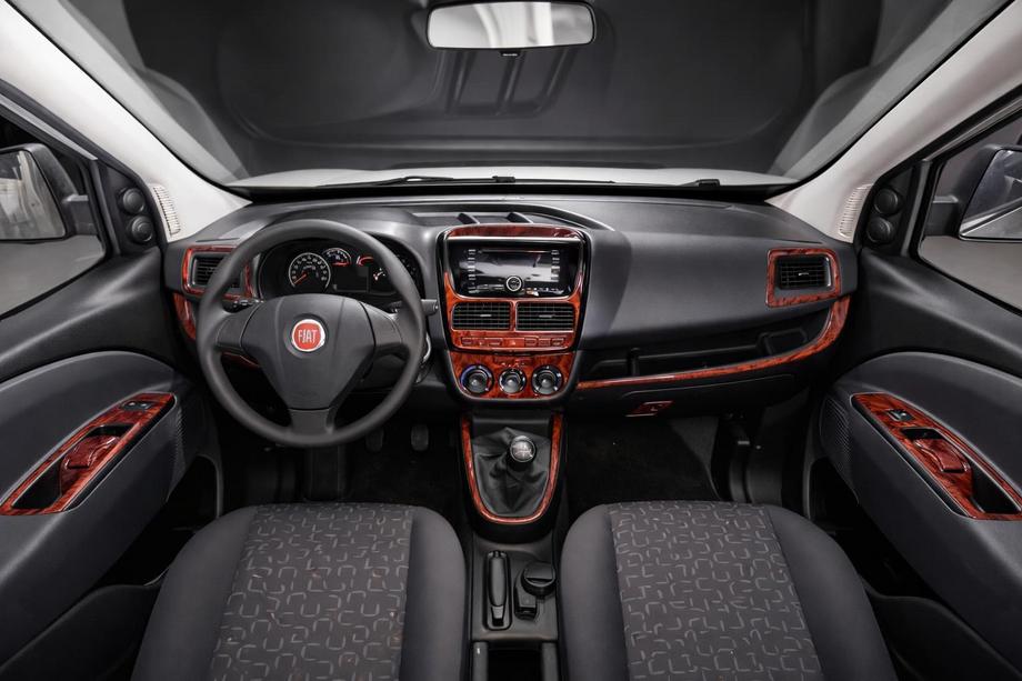 Fiat Doblo II 2010–2022 Kojelaudan suojat (2010-2015) Hiilikuitu Image