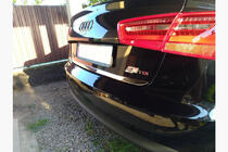 Audi A6 C7 2011–2017 Takalukun reunalista (ruostumaton teräs) kuva 2