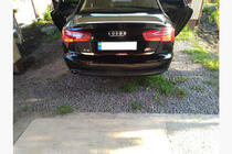 Audi A6 C7 2011–2017 Takalukun reunalista (ruostumaton teräs) kuva 5