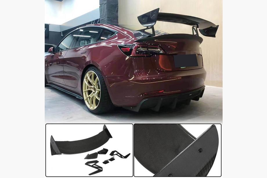 Tesla Model 3 2017– Spoileri V6 (2017-2023, hiilikuitu) Image
