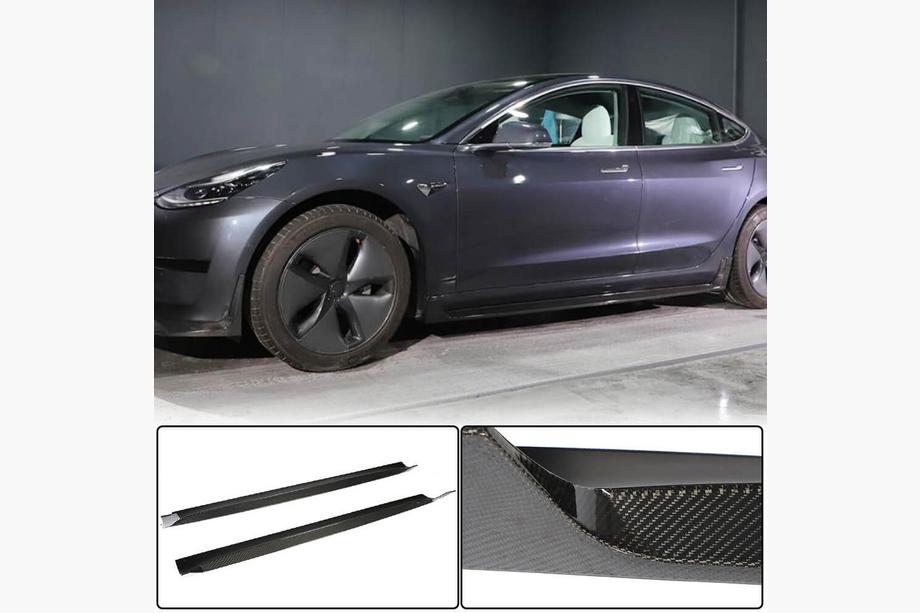 Tesla Model 3 2017– Helmalevikkeet V4 (2017-2023, hiilikuitu) Image